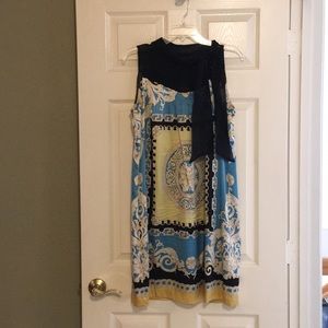 Scarf print dress